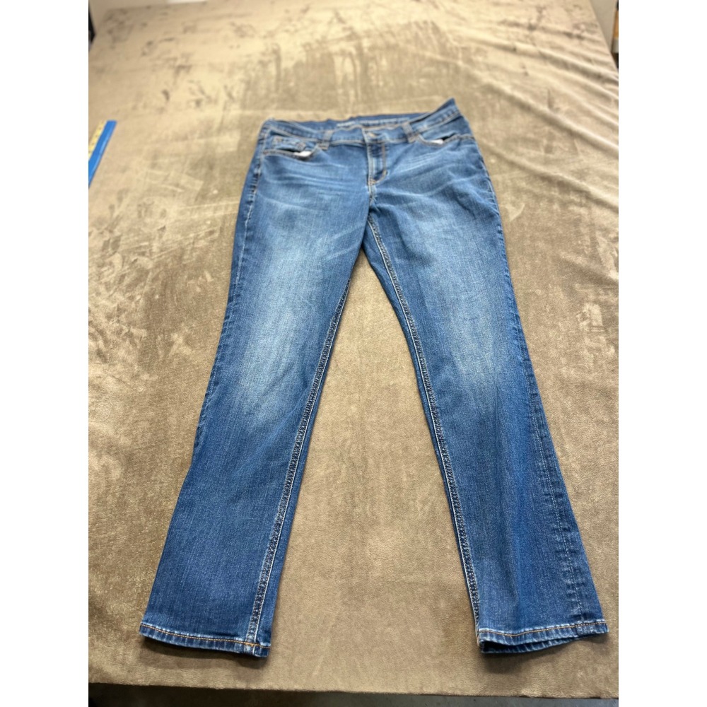 Old Navy Boyfriend Straight Jeans‎ Womens 10 Regular Medium Wash Blue Denim 1237